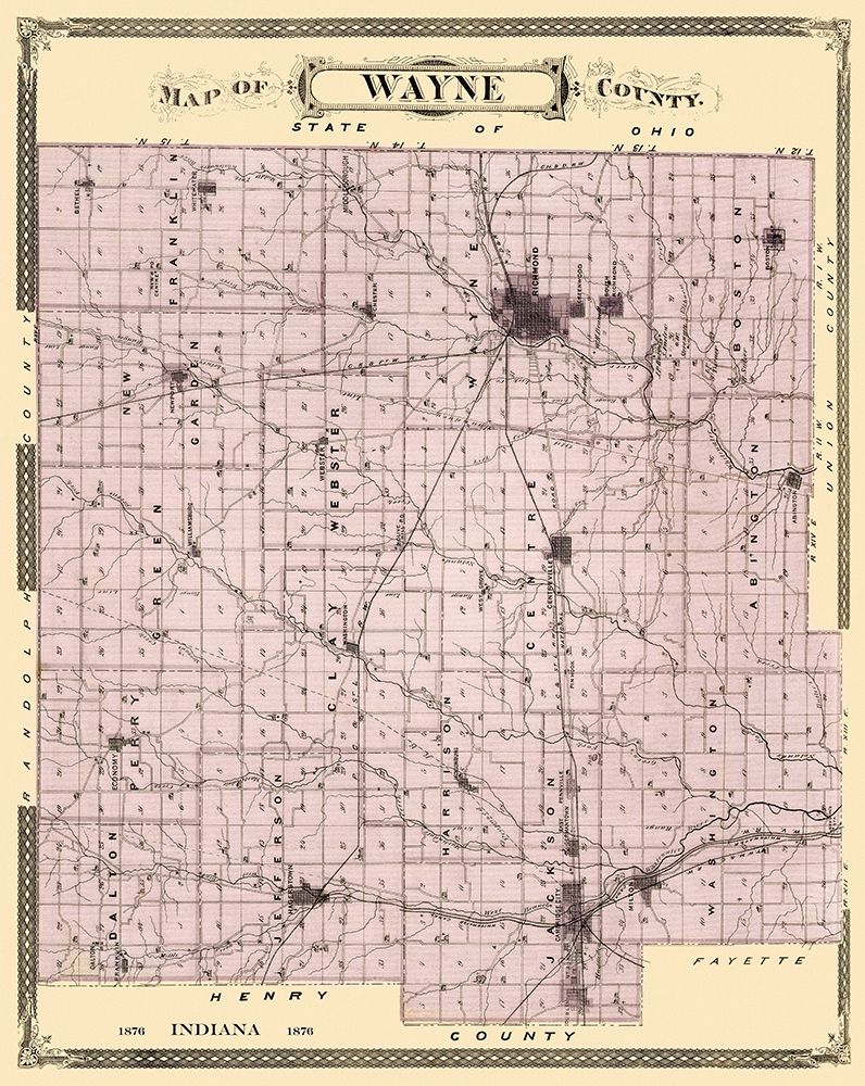 Wayne Indiana Landowner - Andreas 1876