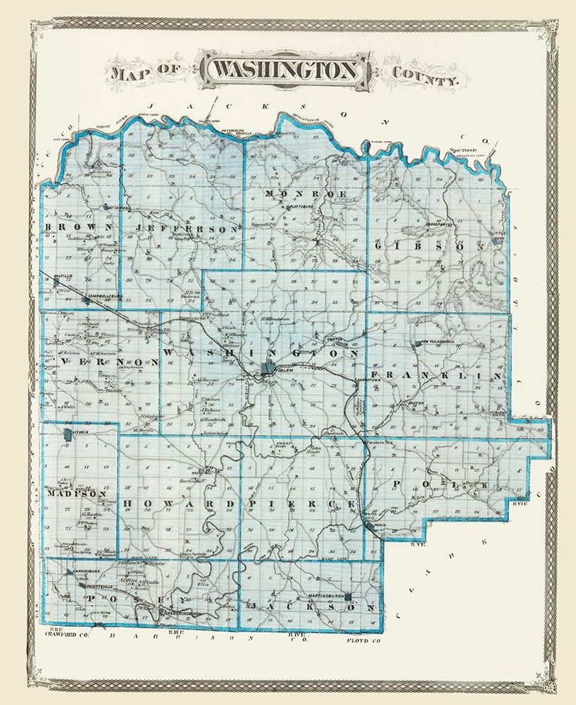 Washington Indiana - Baskin 1876