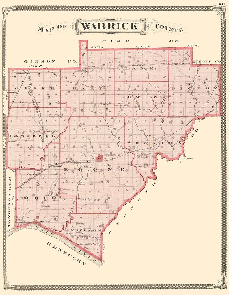 Warrick Indiana - Baskin 1876