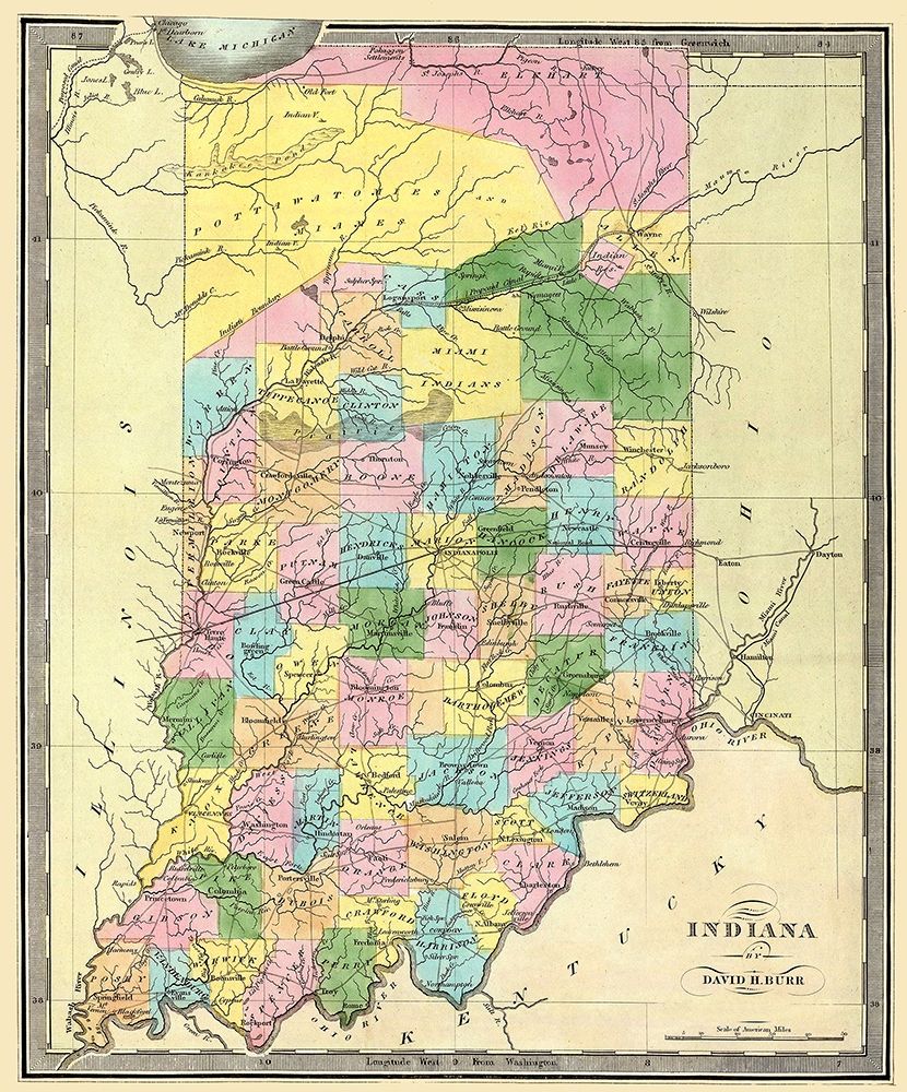 Indiana - Burr 1835