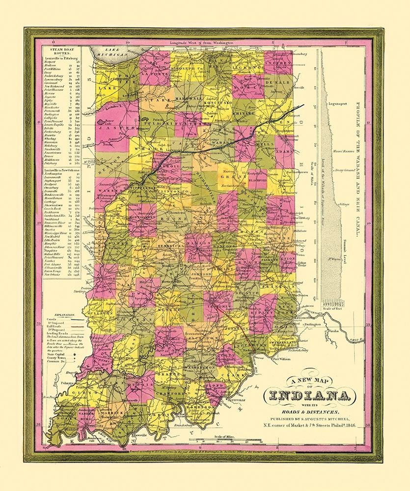 Indiana - Mitchell 1846