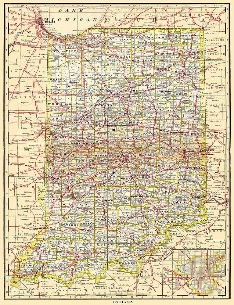 Railroad Map - 1879