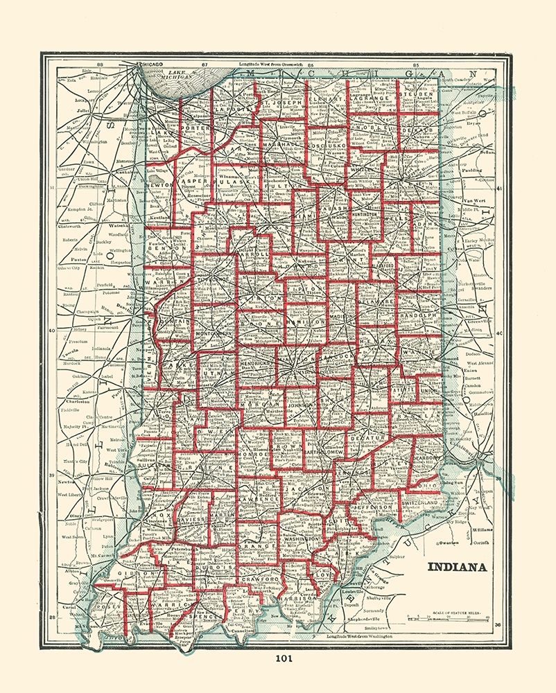 Indiana - Rathbun 1893