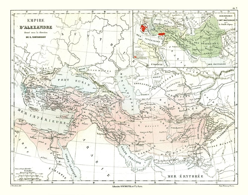 Alexanders Empire - Cortambert 1880
