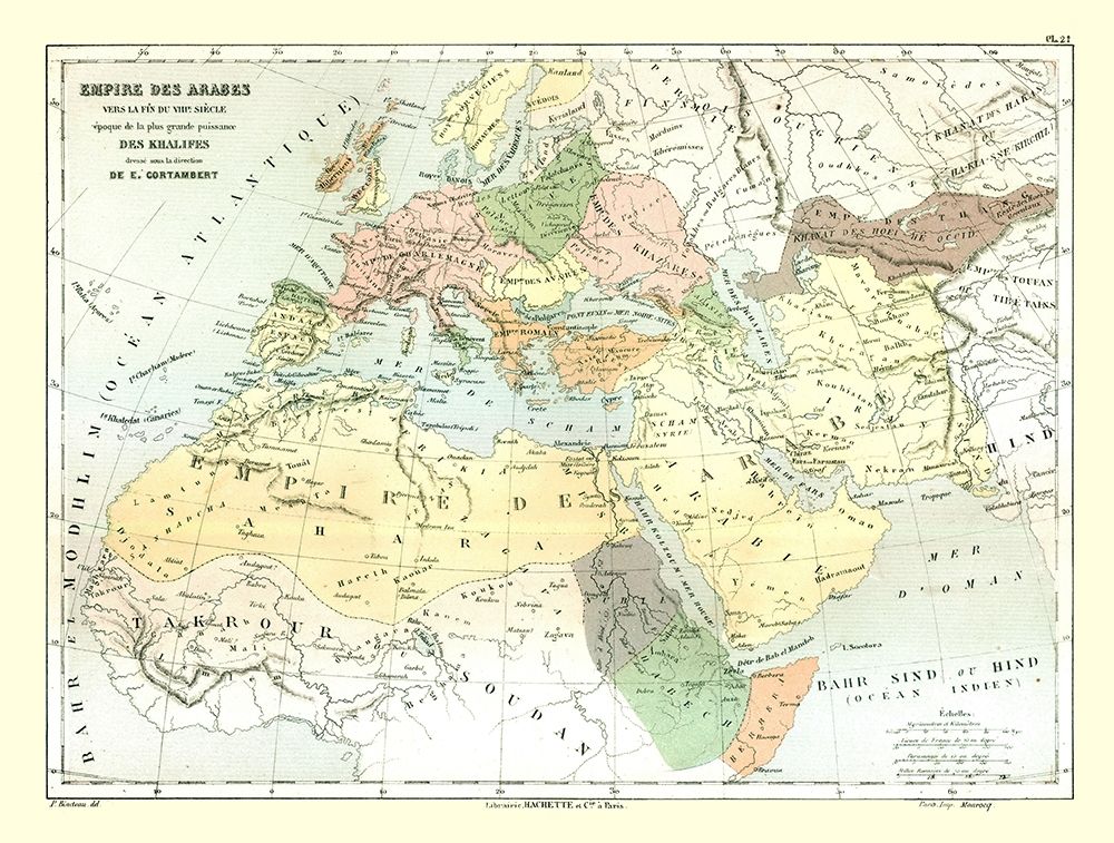 Arabian Empire - Cortambert 1880