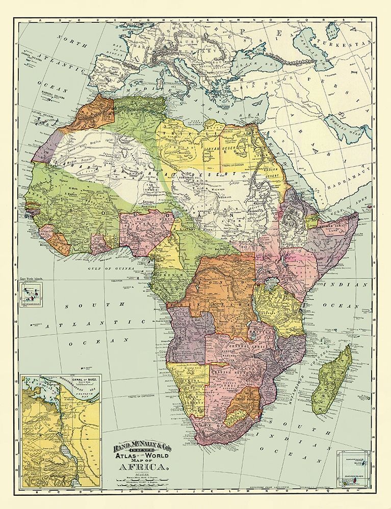 Africa - Rand McNally 1897