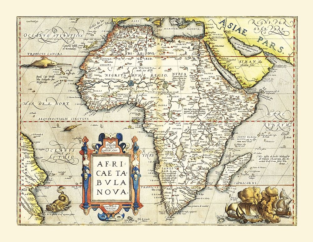 Africa - Ortelius 1570