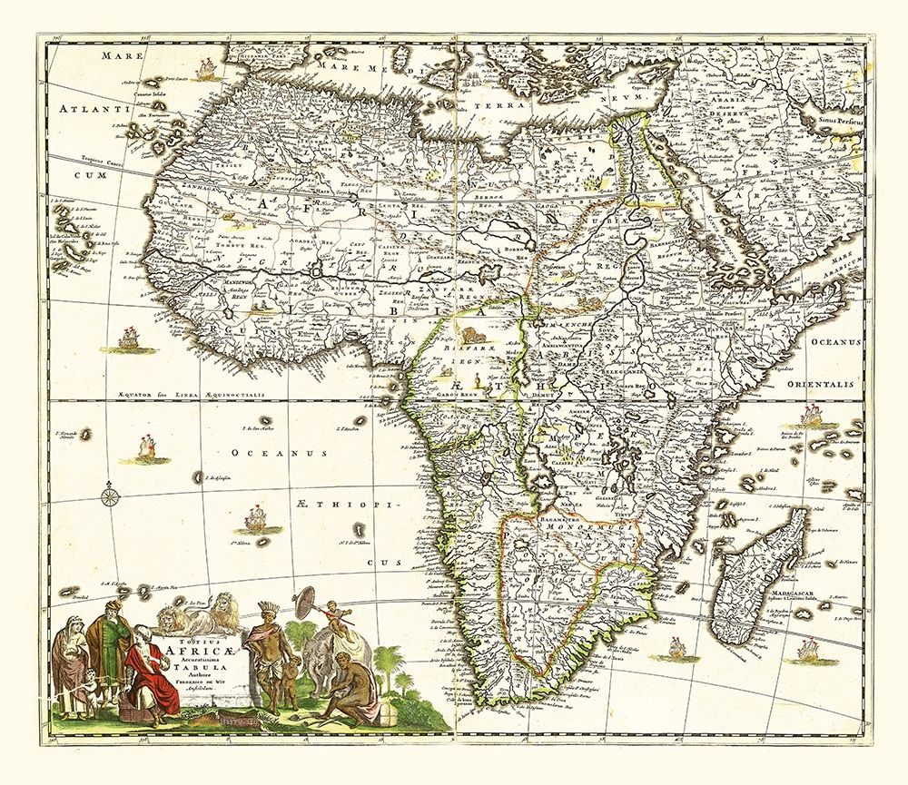 Africa - De Wit 1688