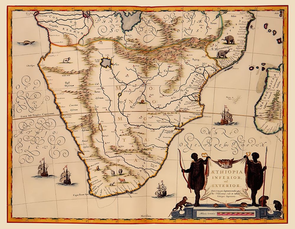 Southern Africa - Jansson 1635