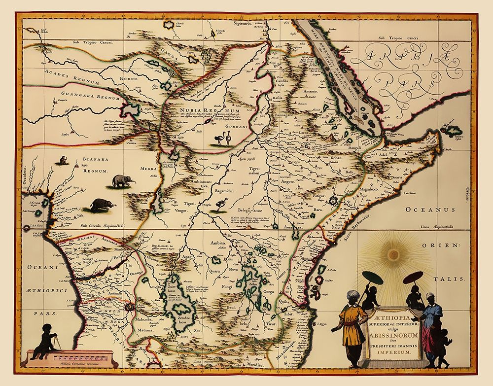 Eastern Africa - Blaeu 1635