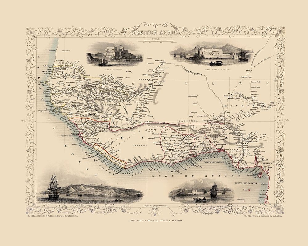 Western Africa - Tallis 1851