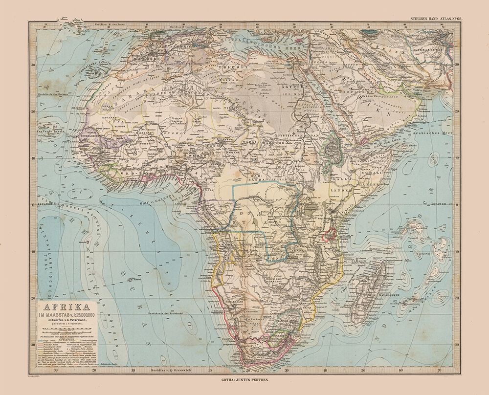 Africa - Stieler  1885