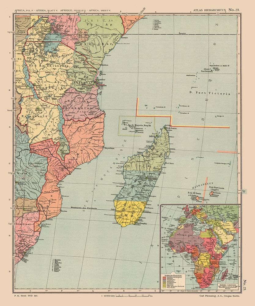 Southeastern Africa Madagascar - Streit 1913