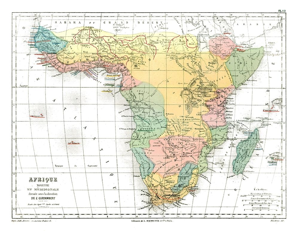 Africa - Cortambert 1880