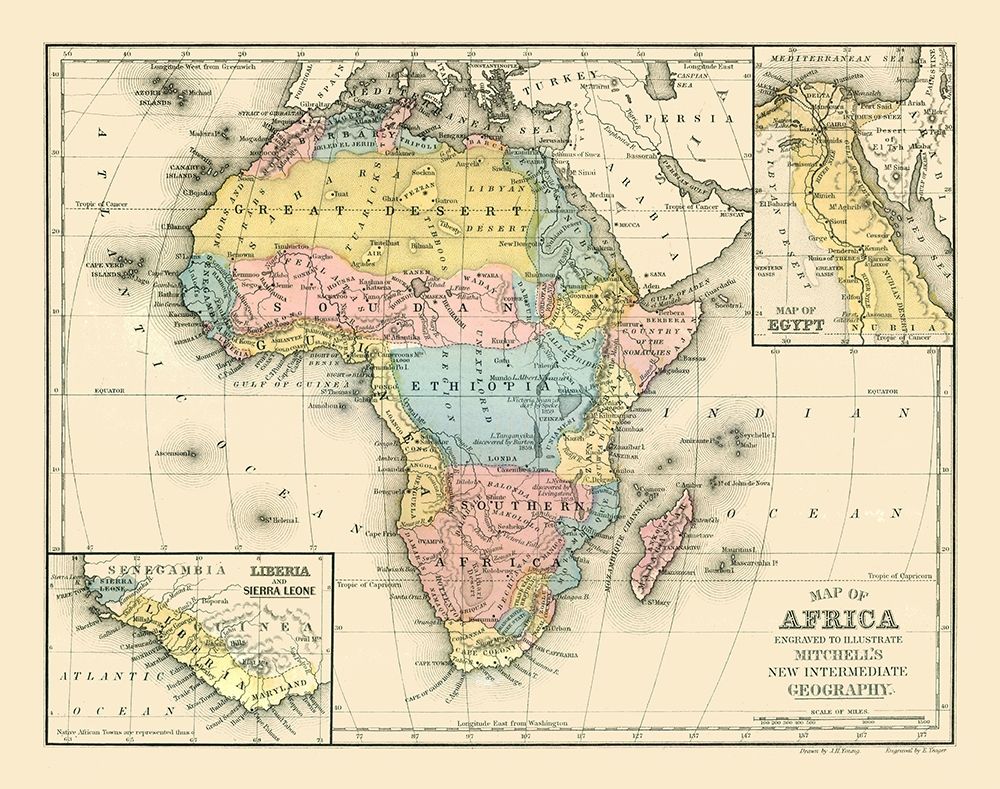 Africa - Mitchell 1869