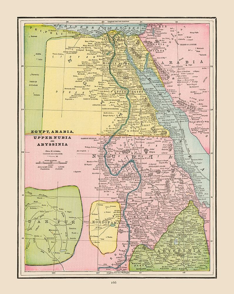 Northeastern Africa - Cram 1892