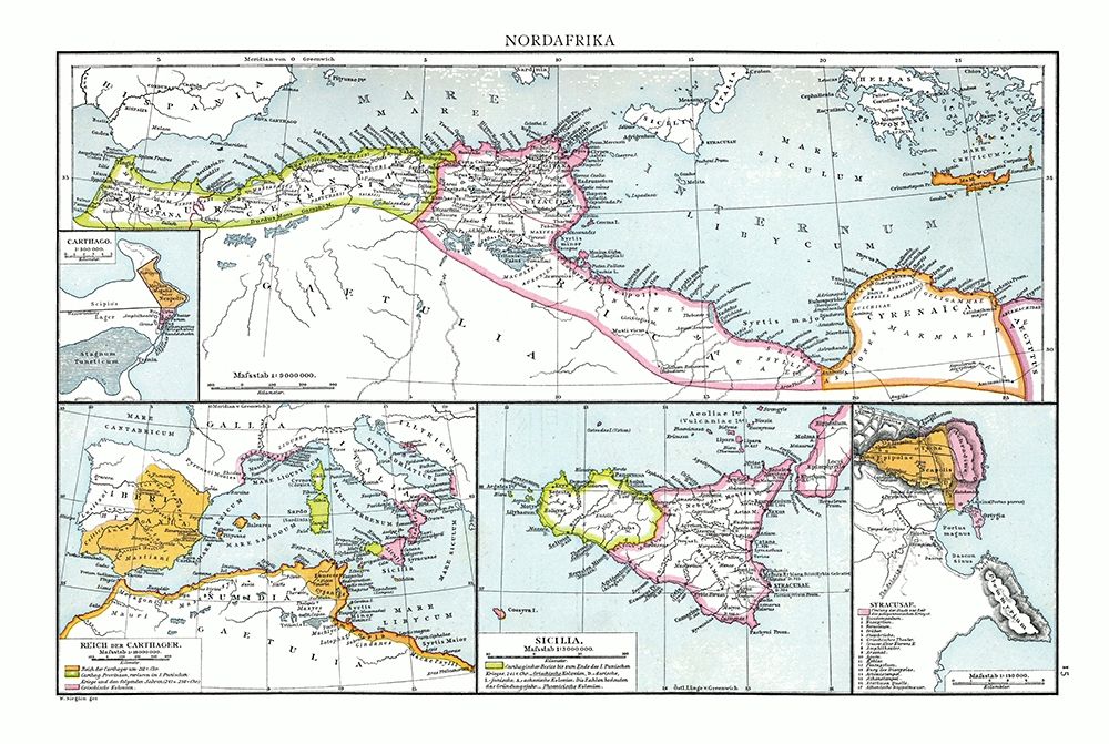 North Africa - Droysen 1886