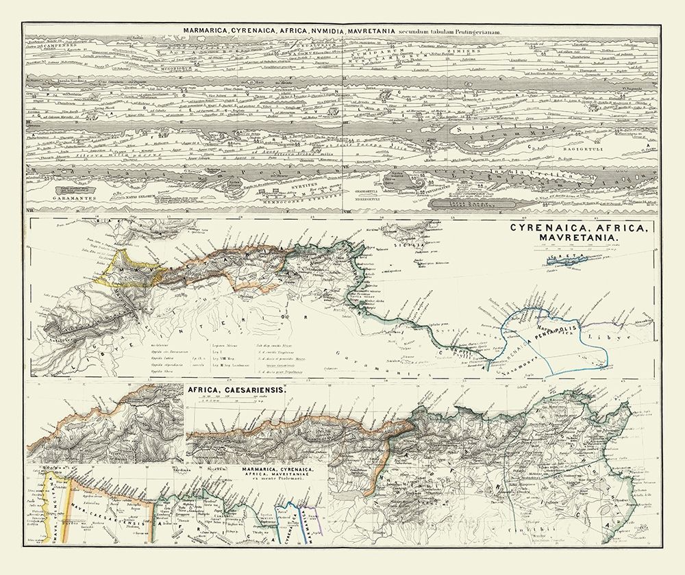 Cyrenaica Numidia Mauretania Africa - Spruner 1865