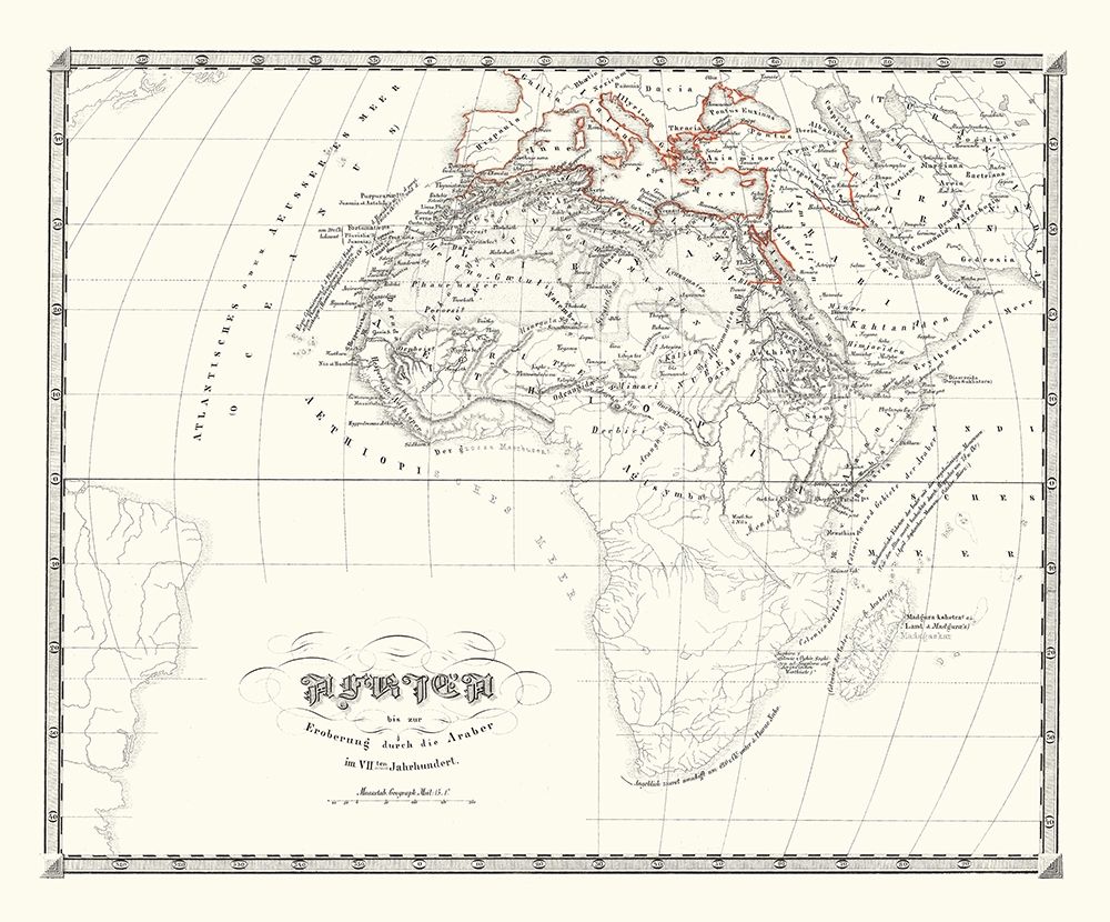 Africa Prior to Mohammedan - Spruner 1855