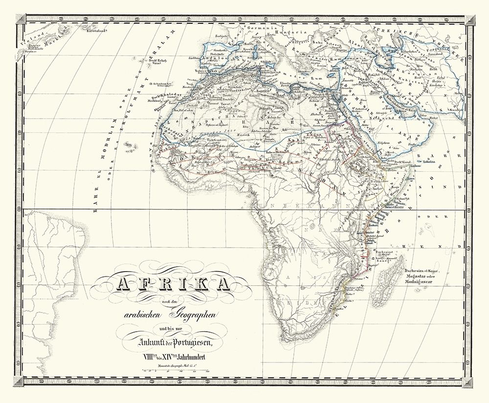 Africa after Arabs up to 8 to 14 Century