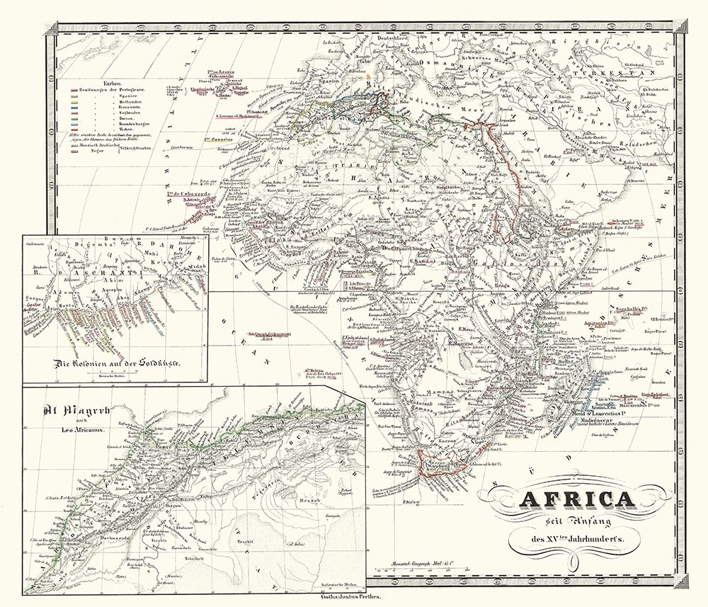 Africa 15th Century - Spruner 1855