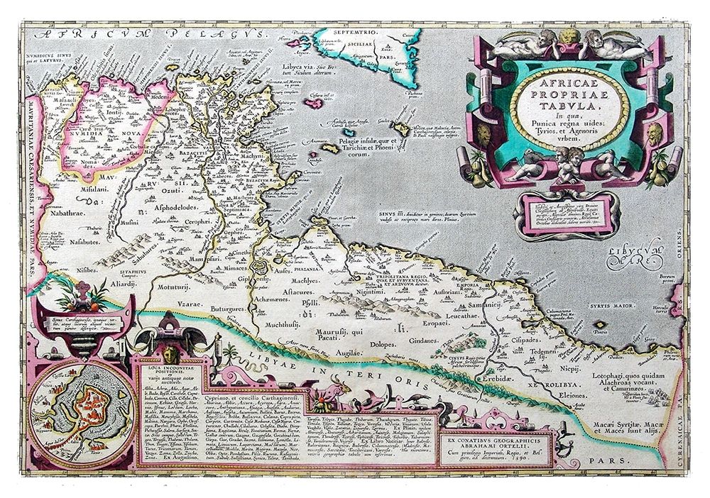 Ancient Africa - Ortelius 1570