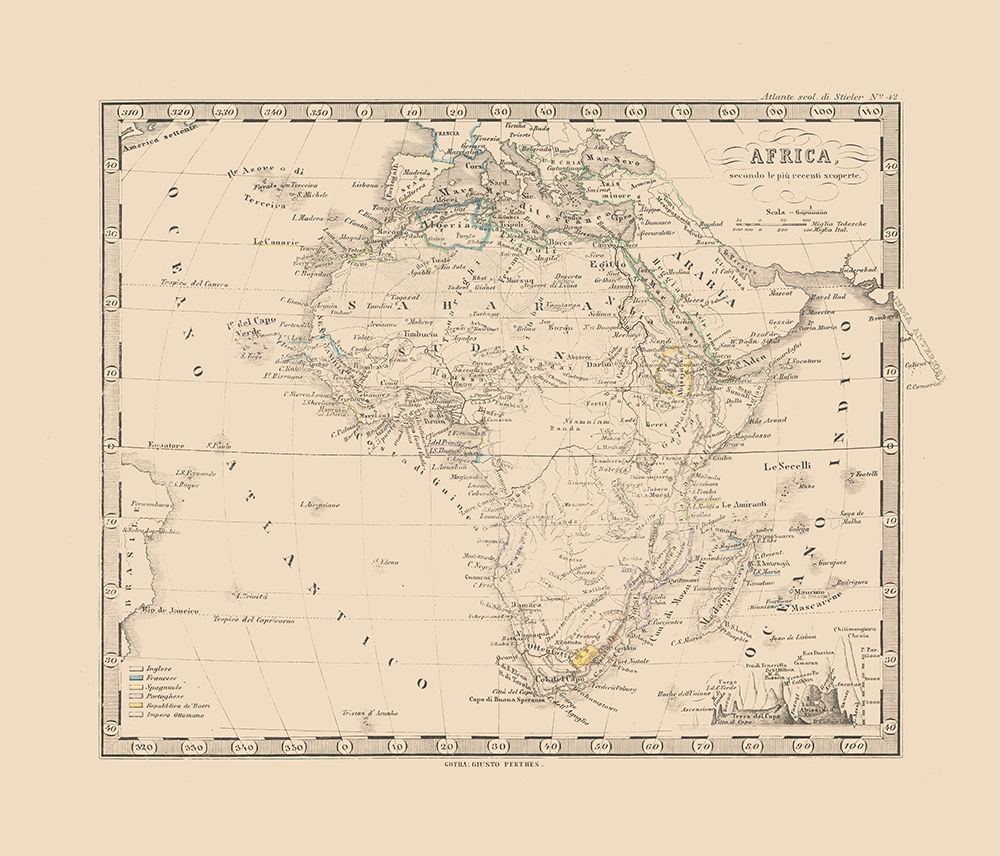 Africa - Perthes 1870
