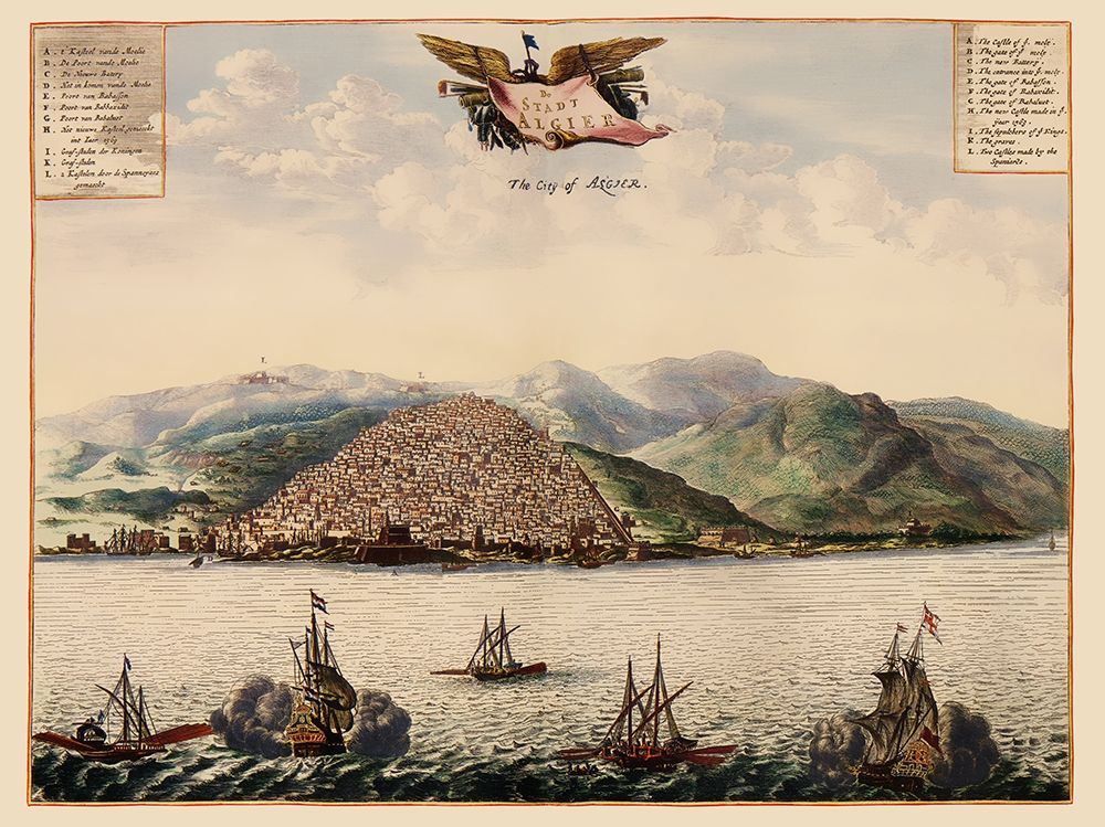 Algiers Mapbook Algeria - Ogilby 1690