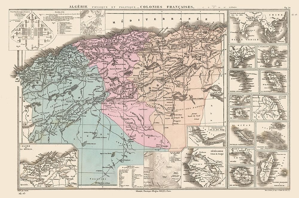 Algeria French Colonies Africa - Drioux 1882