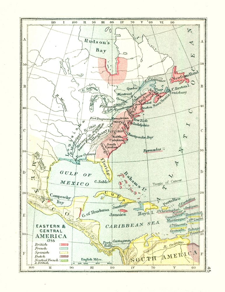 Eastern Central America - Gardiner 1755