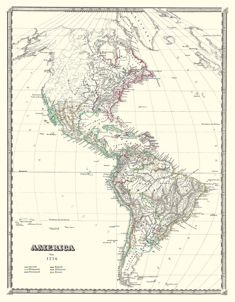 America - Spruner 1776