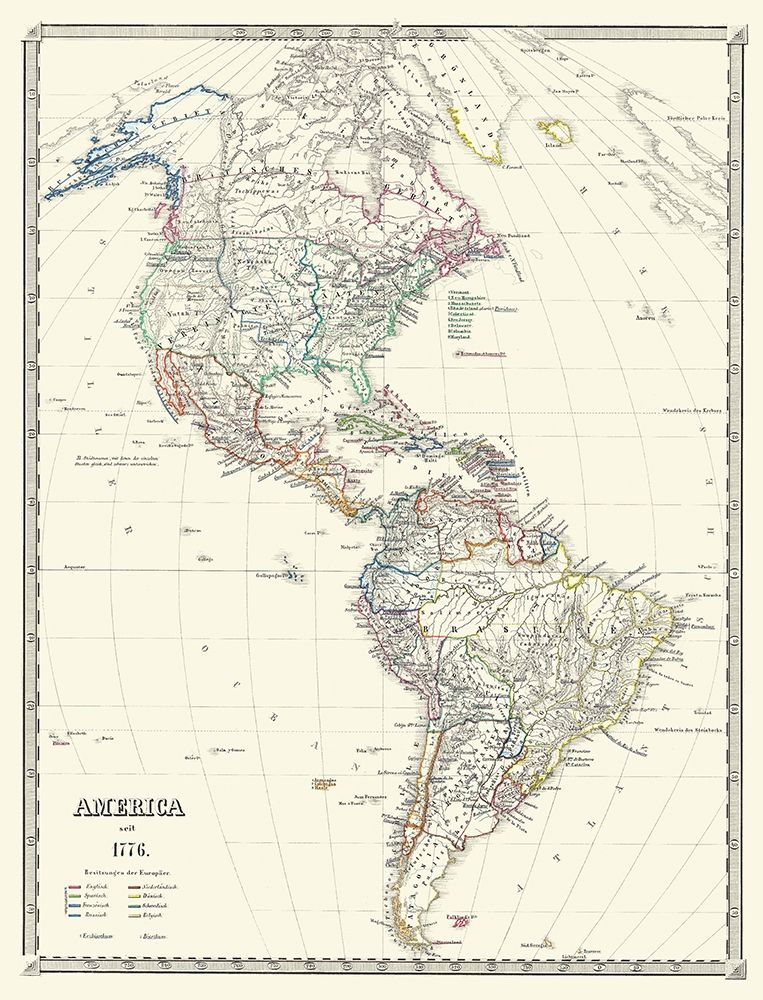 America - Spruner 1776