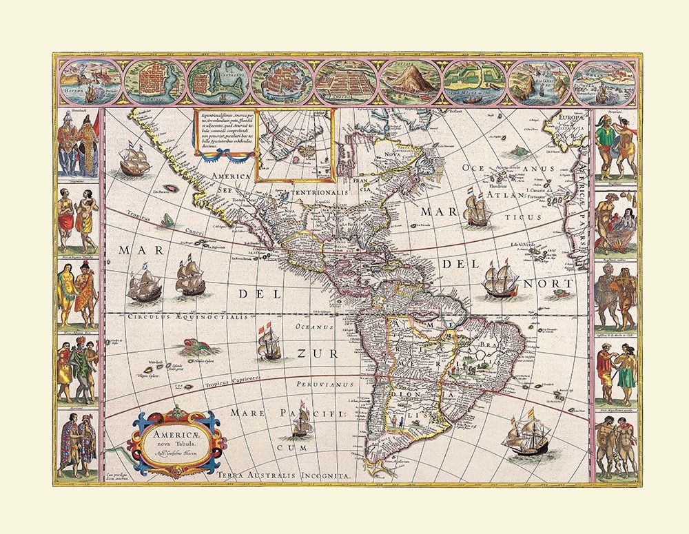 North South America - Blaeu