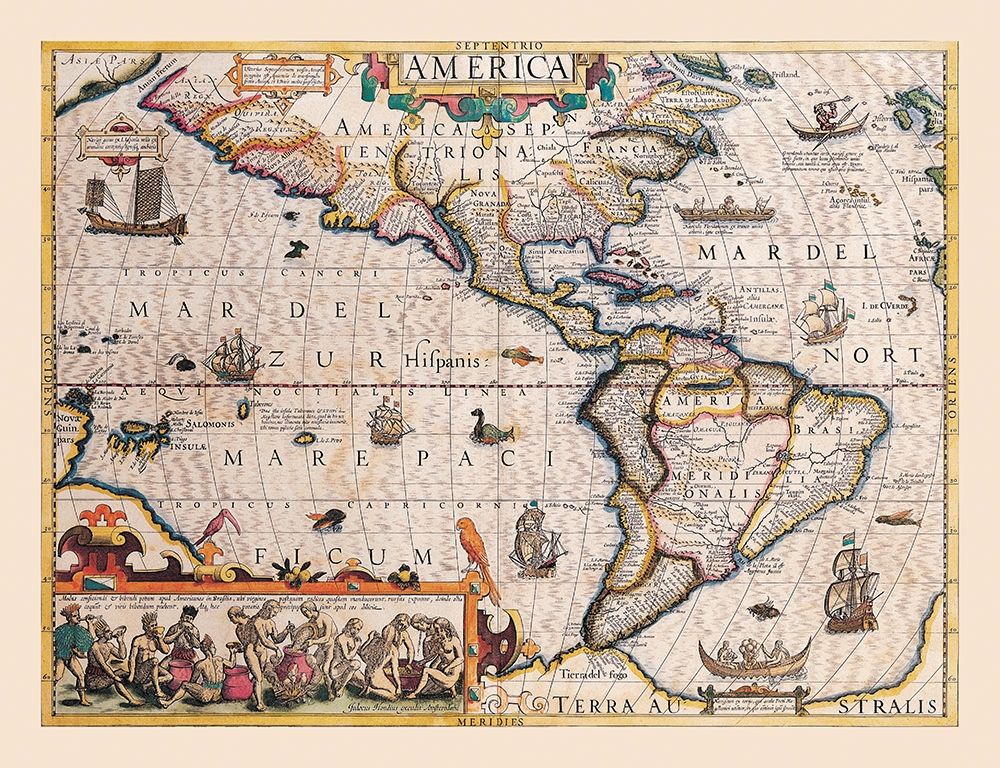 America - Hondius 1607