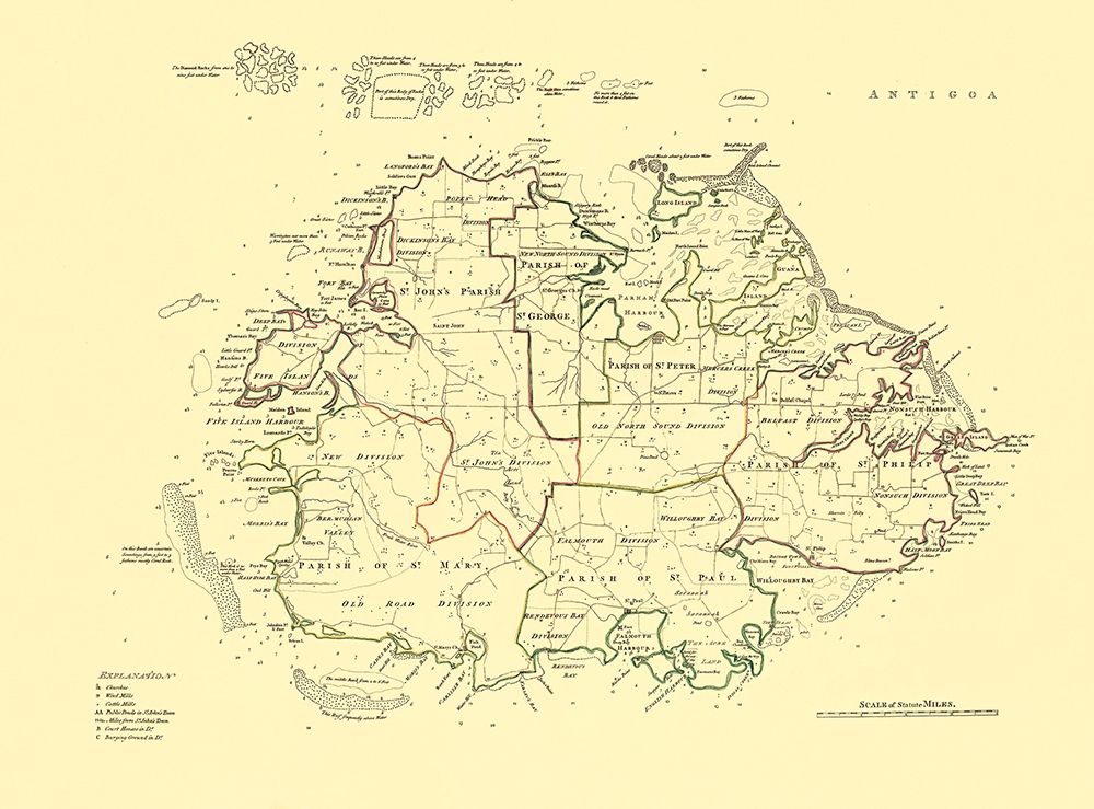Antigua - Jefferys 1775