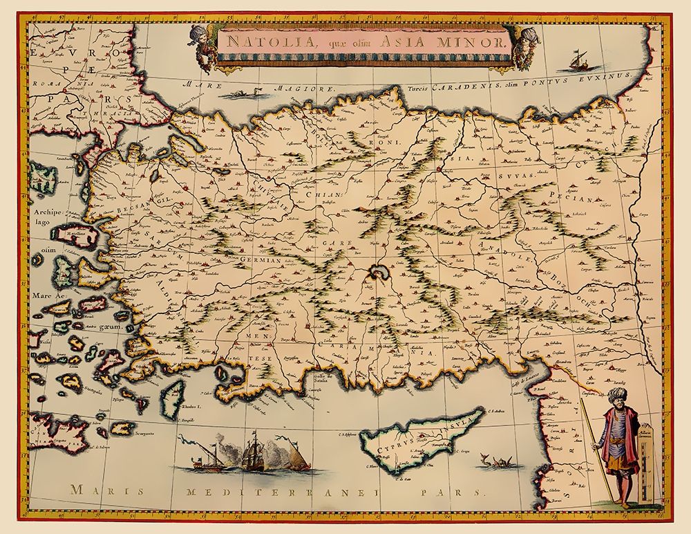Anatolian Peninsula Asia Minor - Mariette 1635