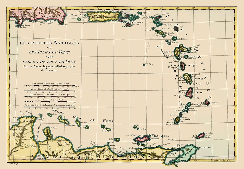Antilles - Bonne 1787