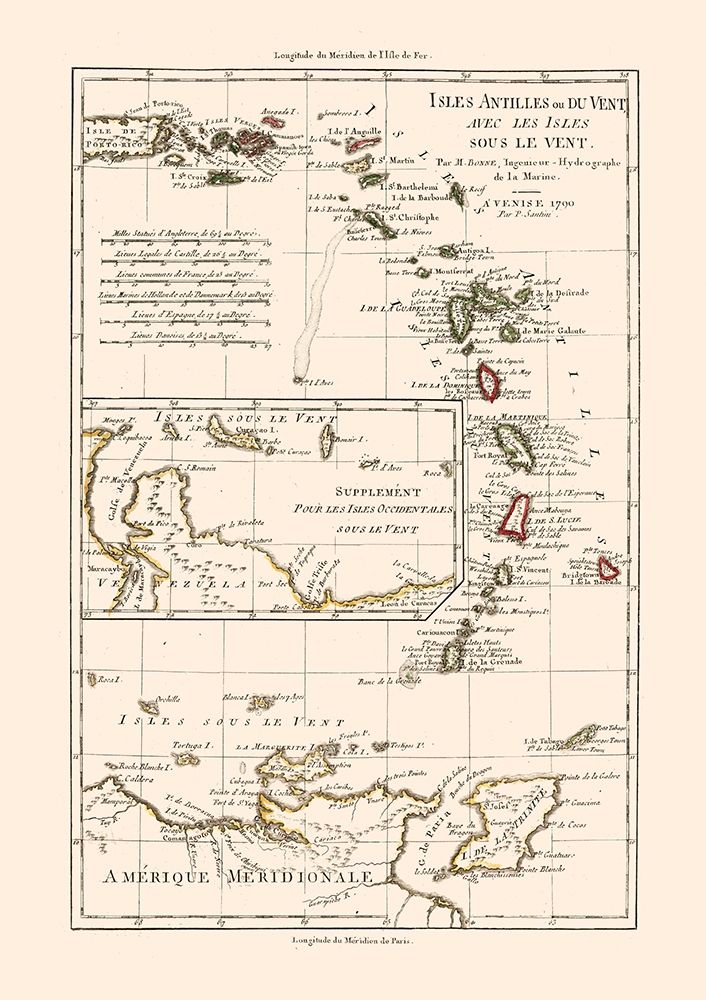 Lesser Antilles - Santini 1794