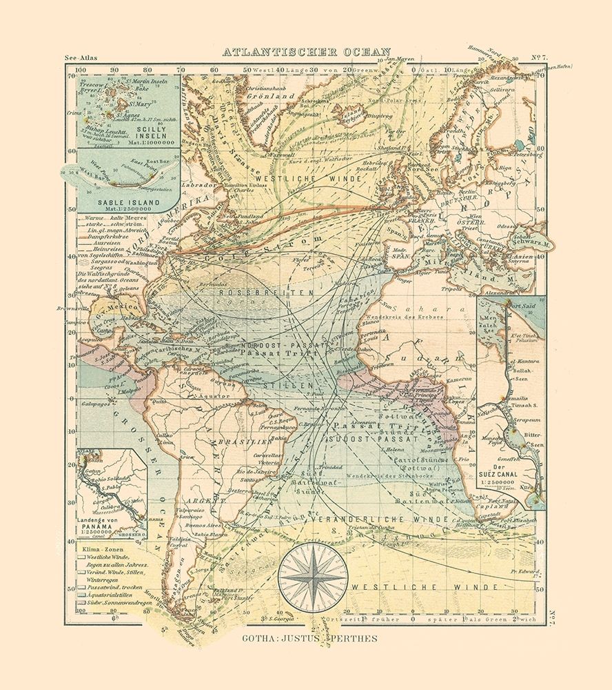Atlantic Ocean - Perthes 1914