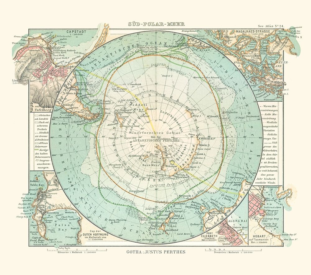 Antarctic Ocean - Perthes 1914