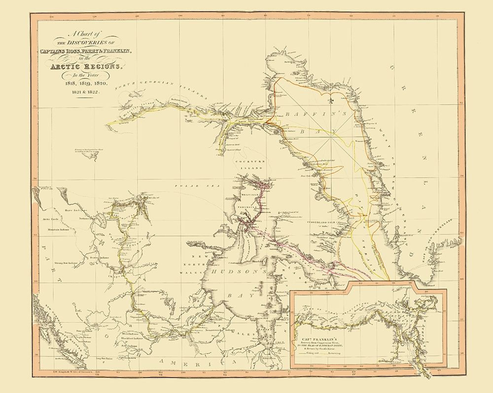 Arctic Region Discoveries Canada - Thomson 1822