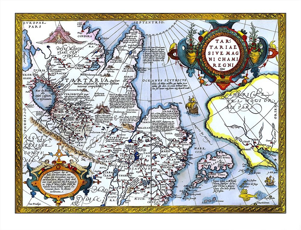 East Asia Japan Alaska - Ortelius 1603