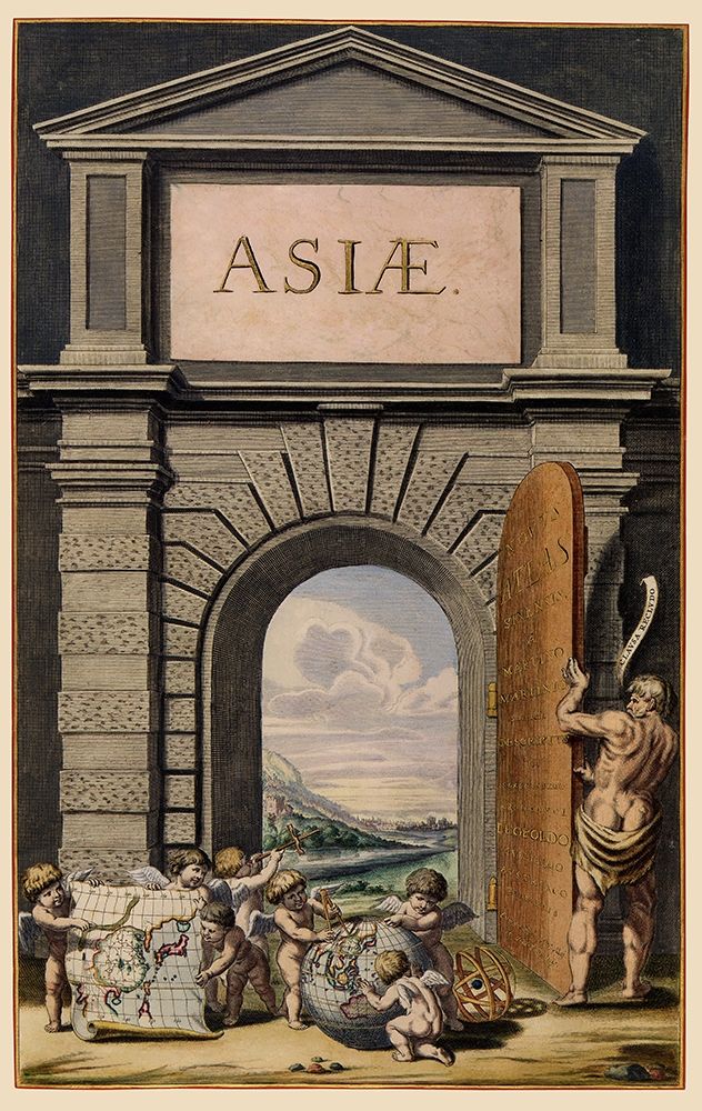 Asia Atlas Title Page - Blaeu 1655