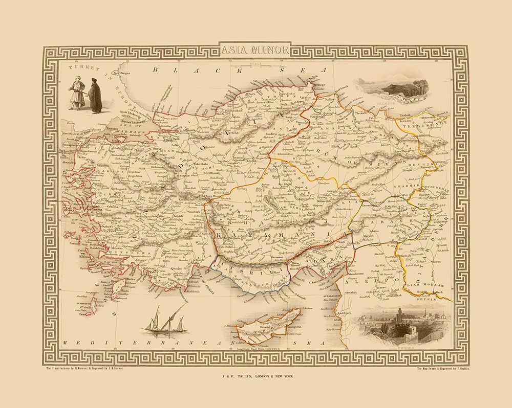 Asia Minor - Tallis 1851