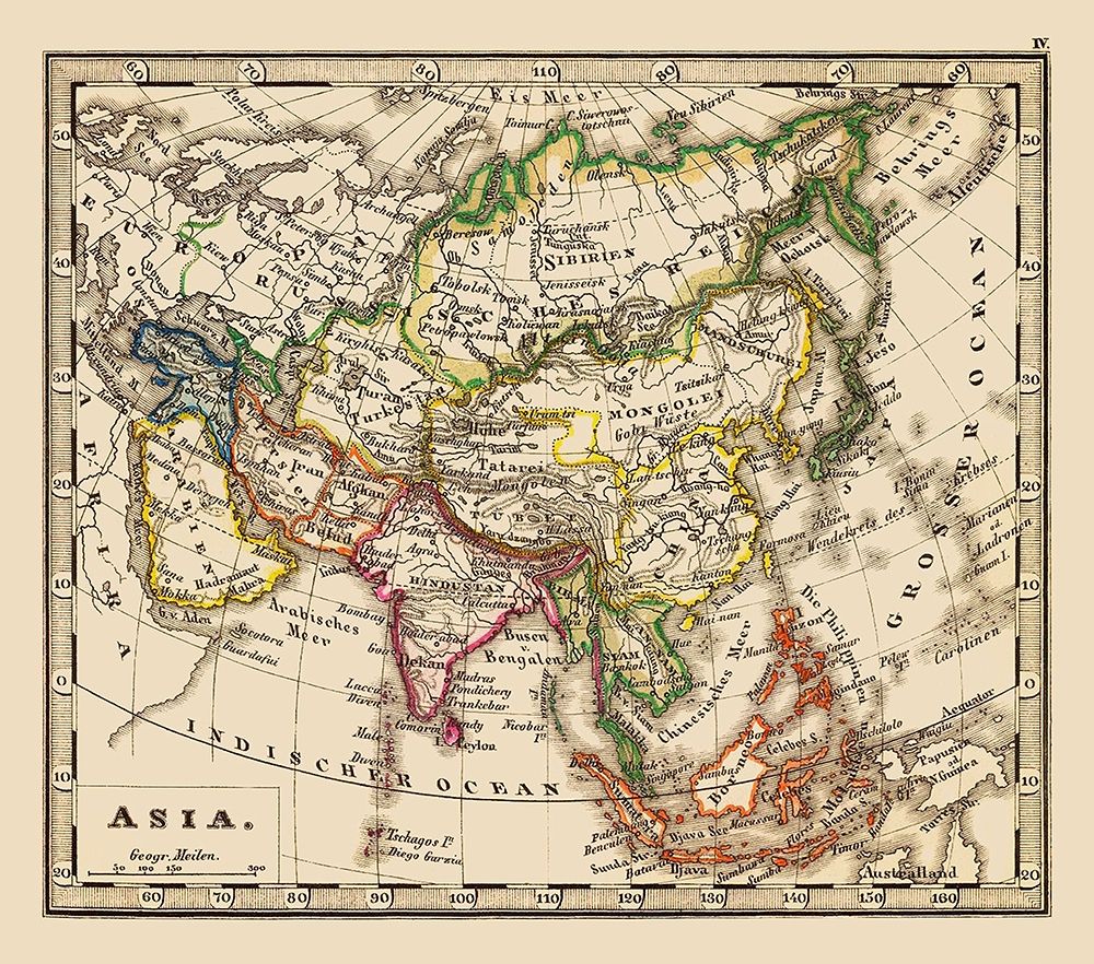 Asia - Stieler 1852