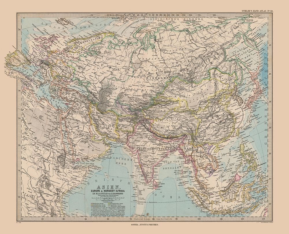 Asia - Stieler  1885