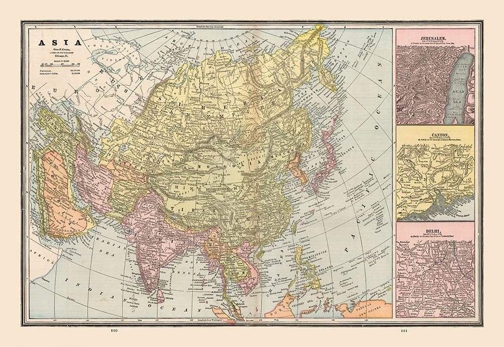 Asia Middle East - Cram 1888