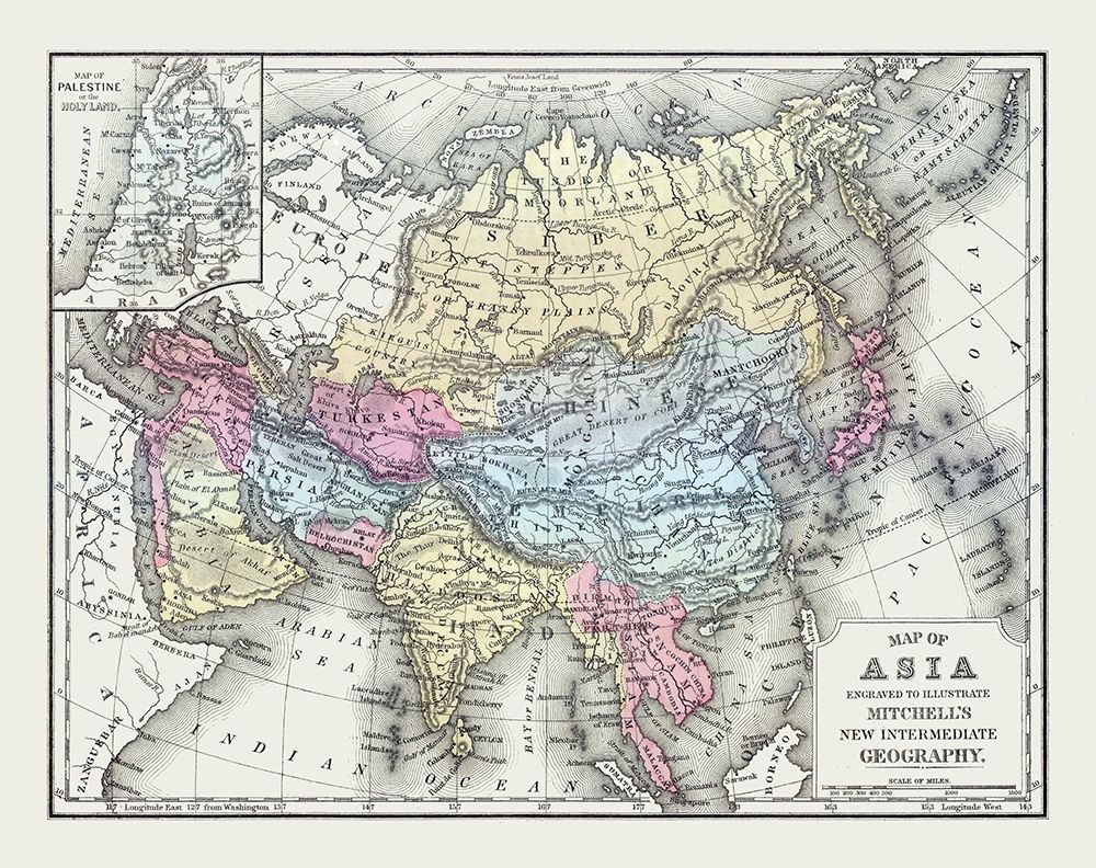 Asia Middle East - Mitchell 1877