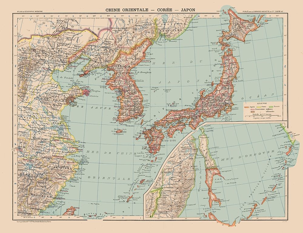Asia China Korea Japan - Schrader 1908
