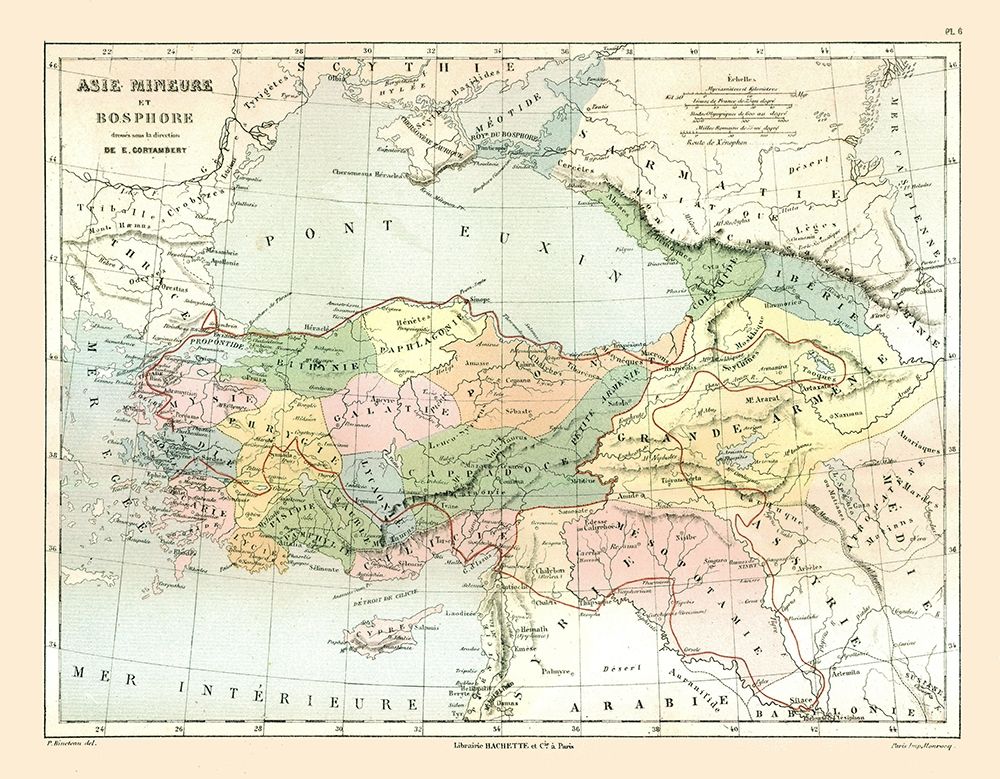 Asia Minor Bosphorus - Cortambert 1880